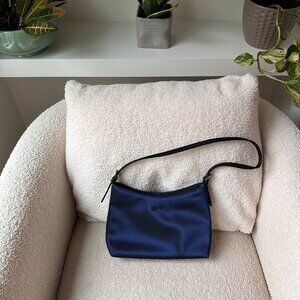 💙✨ Vintage ESPRIT Navy Satin Mini Shoulder Bag ✨💙